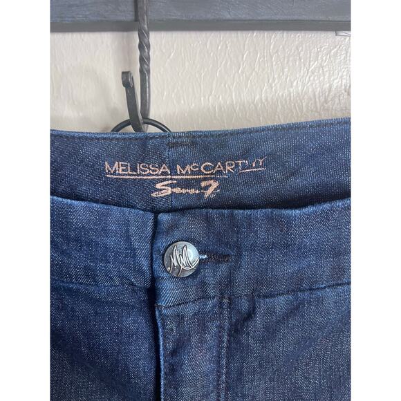 Seven 7 Slim Boot Slimming Silhouette System Dark Wash Denim Women's 24W - Picture 10 of 11